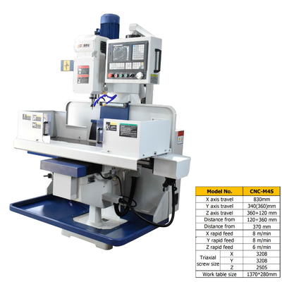 Precision CNC Machine Center 1370*280mm Work Table Wear Resistance For Metal