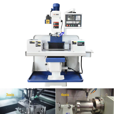 Three Axis Vertical CNC Machining Center 1370*280mm Work Table For Metal