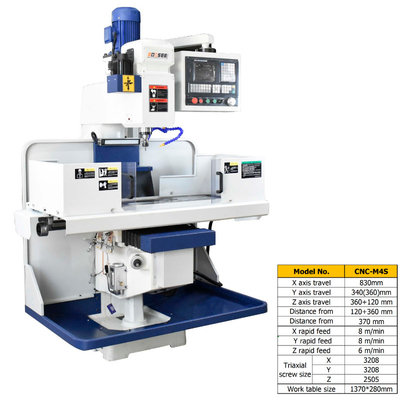 R8 Spindle X Y Z Axis CNC Machine