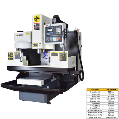 3 Axis Vertical CNC Machining Center 900mm X Axis Travel Numerical Control