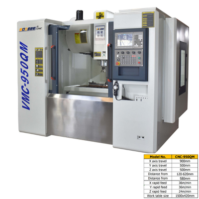 Industrial VMC 3 Axis CNC Vertical Machining Center 400kg Max Load For Metal