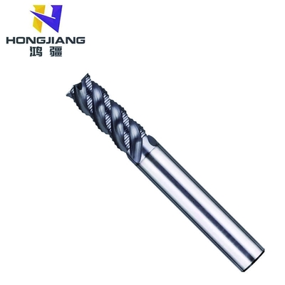 4 Flutes Square CNC Cutting Tool Carbide Cutter For Roughing Solid Carbide End Mill