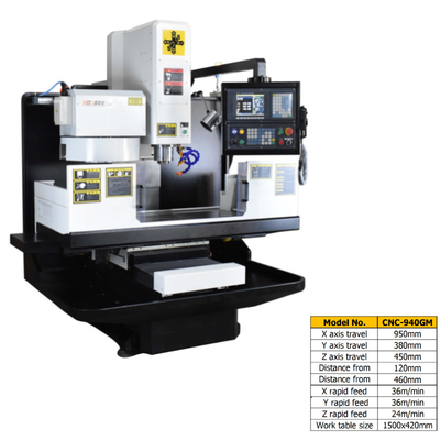 Z Axis Travel 450mm 3 Axis CNC Machining Center