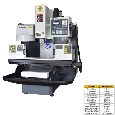Vertical 3 Axis CNC VMC Milling Machine High Precision With Strong Rigidity