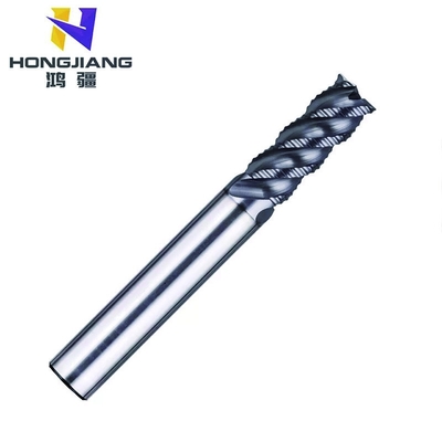 4 Flutes Square CNC Cutting Tool Carbide Cutter For Roughing Solid Carbide End Mill